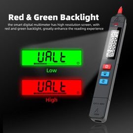 BSIDE Voltage Tester 3-Results Display AC Voltage Detector Pen, Non-Contact with Adjustable Sensitivity, Integrated Multimeter, Dual Range Electrical Sensor V-Alert Live Wire Tester