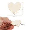 HARFINGTON 50pcs Unfinished Wooden Heart 2" x 2" x 0.1"