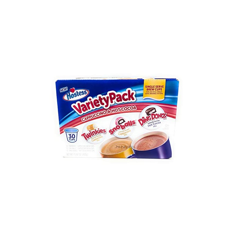 Hostess Variety Pack Cappuccino and Hot Cocoa 30 Single Serve