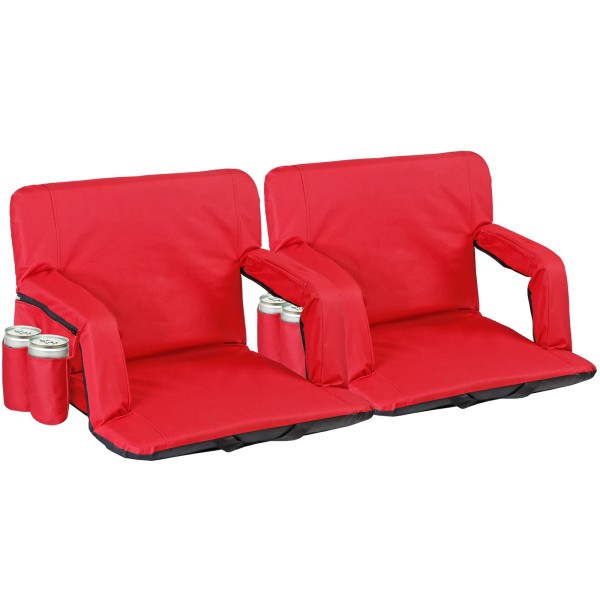 Segawe 2X Stadium Seat with Back Support Deluxe Reclining Bleacher