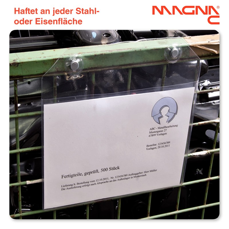Magna-C® Magnetic Case with Strong Neodymium Magnets | Transparent Document