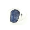 Natural Cluster Tanzanite 925 Solid Sterling Silver Men's Ring Size