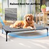 Veehoo Cooling Elevated Dog Bed + Waterproof Removable Pillow-Top Mat,