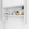 Heemab Bathroom Wall Cabinet with Doors, Adjustable Shelf, Towel Bar