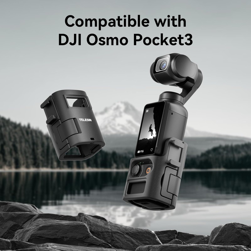 TELESIN Extension Adapter for DJI Osmo Pocket 3 - Dual