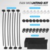 DNA MOTORING 12 Inch High Performace Electric Cooling Slim Radiator