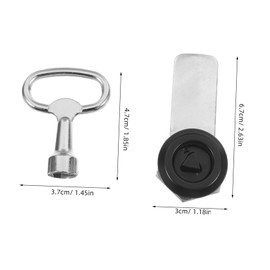 BESPORTBLE Key for Outdoor Trash Bin Durable Metal Key for Community Waste Management Design for Rubbish Bins and Distribution Cabinets