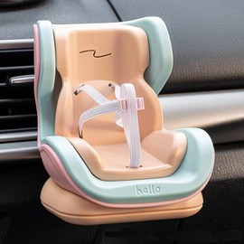 Doll car seat Compatible with 17cm Labu with Air Vent Clip and Desktop Display, Cute and Functional Car Ornament for Blind Box Doll Fans, Collectors