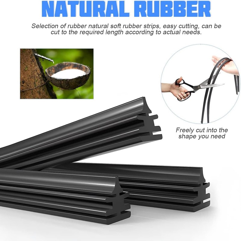 4PCS Car Windshield Wiper Blades Strips, Trimable Premium Boneless Wiper
