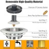 Kitchen Sink Drain Strainer, 3 in 1 Pop Up Kitchen