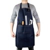 QWORK Lightweight Denim Work Apron With Pockets, 2 Pack Adjustable
