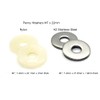 M7 x 22m Penny Washers Nylon or A2 Stainless Steel