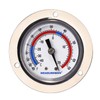 MEASUREMAN Vapor Capillary Flanged Panel Mount Refrigeration Thermometer, 2" Dial,