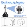 Mesee 6 Pieces Swivel Leg Levelers, M8 Furniture Leveler Nylon