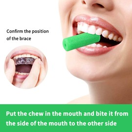 Aligner Chew for Tray Seaters,Dental Teeth Chew（3Pcs Mint）
