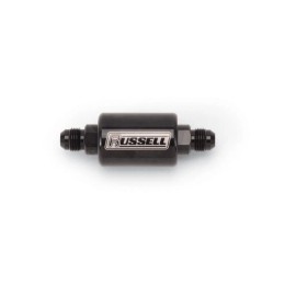Russell Inline Fuel Check Valve 650603; 1-Way Check Valve Black -06AN male
