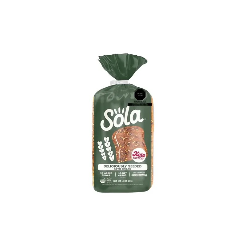 Pan Keto 3 Pack Multigrano, Sin Azúcar, Vegano, Sola