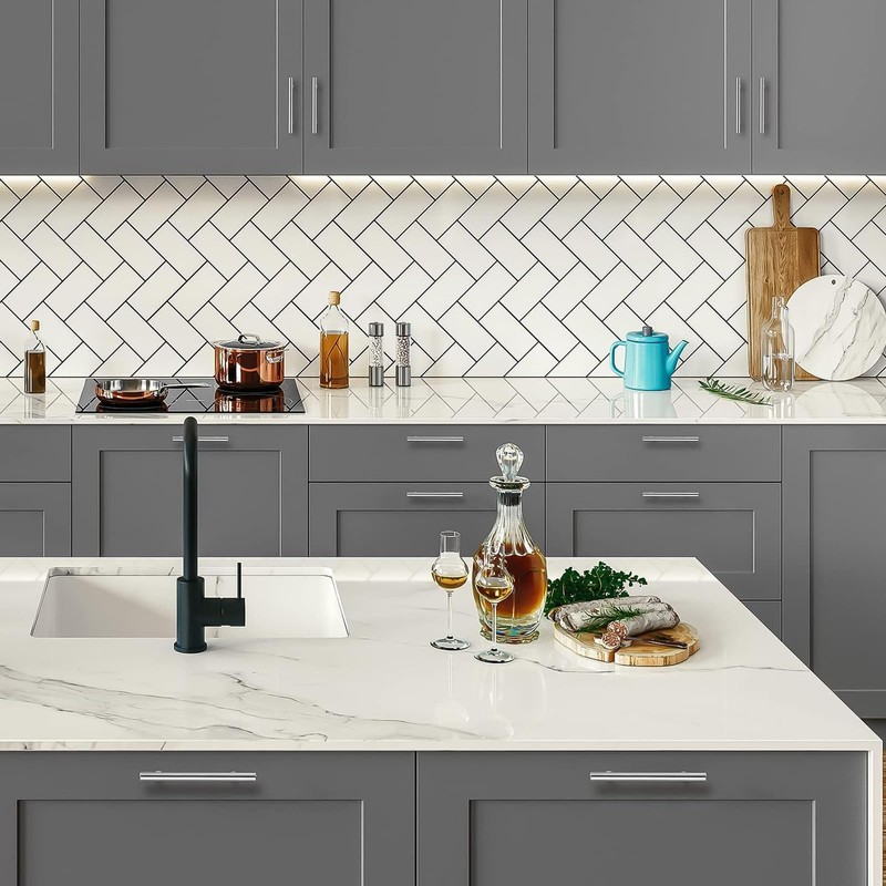 Probrico 6 Pack Brushed Nickel Kitchen Cabinet Pulls 4 inch