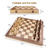 Gothink Chess Set Board Games for Adults, 15'' Handcrafted Wooden