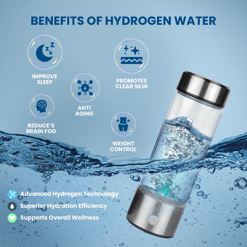 2025 New Model - Hydrogen Water Bottle Generator - SPE/PEM