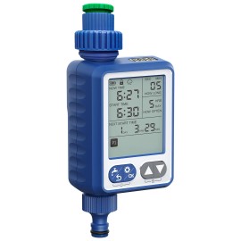Smart Automatic Drip Irrigation System with Water Controller Outdoor Water Timer for Garden Hose Watering Kit for Lawn Plantscolor: BLUE