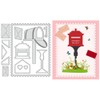 BENECREAT Mailbox Cutting Dies, Envelope Mailbox Bucket Decorative Embossing Template