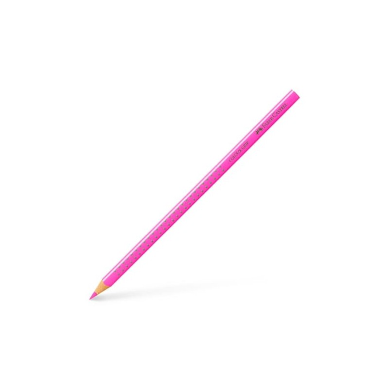 FABER-CASTELL Colour Grip Coloured Pencils Pink Neon Pack of 12