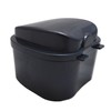 Grey Denture Bath - Storage Container for Soaking Dentures, Retainers