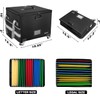 ENGPOW File Box with Wheels, Fireproof Document Box with Lock,Collapsible