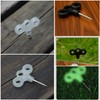 SquEqu 8 Pack Deck Pegs Tent Stakes Wood Screw Hooks
