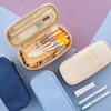 Large Capacity School Pencil Case Stationery Zipper Pocket Office Storage