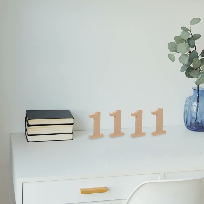 COHEALI Blank Wooden Number paper mache letters paper mache numbers