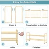 AOODA Long 2 Tier Shoe Rack for Closet Metal Wide