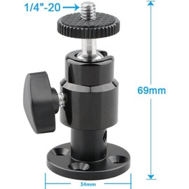 CAMVATE Fotografie Foto Studio Video Wall Deckenhalterung mit 1/4"-20 Gewinde für Monitor & CCTV DVR Home Installation Überwachung System