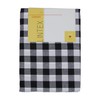 Buffalo Check Tablecloth By Lintex, Black, 52"x70", 100% Cotton (Black,