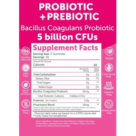 Lunakai Probióticos Prebióticos 60gom Salud Intestinal Bayas Mixtas
