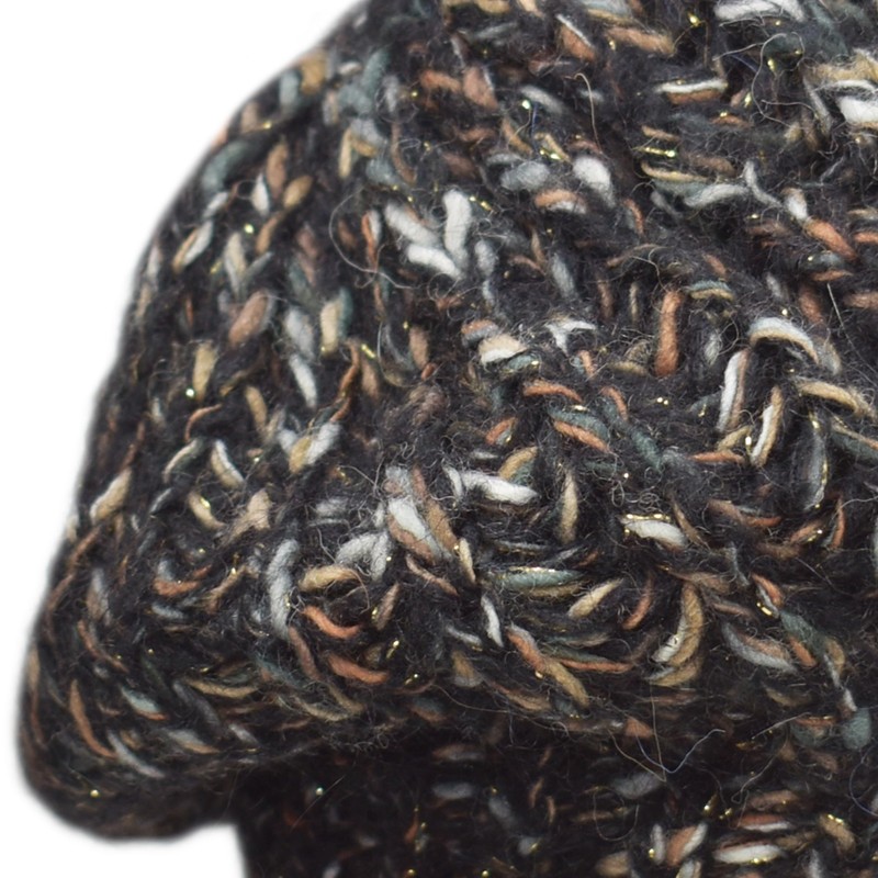 Melegari Knitted Wool Blend Hat | Lurex | Long Beanie