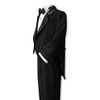 Boy's Formal Tuxedo Suit Set with Tail G208 (Black, 18)
