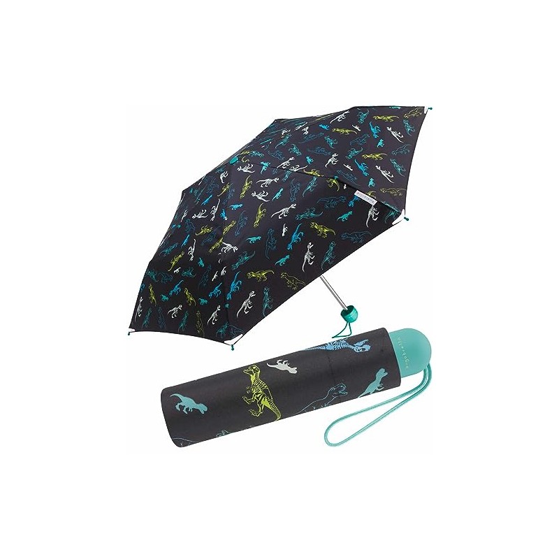 happy rain Ergobrella Children's Pocket Umbrella with Reflective Elements Razortooth
