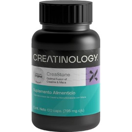 Creatinology Cápsulas Creatina Monohidratada + Maca | Formula CreaStone 2X Ingredientes 120 Cápsulas