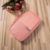 Porta Pasaporte, Organizador de Documentos de Viaje - Rosa