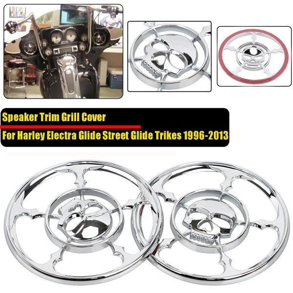 Unbranded Speaker Trim Grill Cover ABS Plastic For Harley Electra