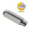 DEOLER Brushed Nickel Shower Arm with Flange, Square, 4 Inch,