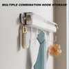 lomonmen Clothes Airer Wall Mounting, 70 cm Wall Dryer, Extendable,