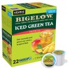 Bigelow Tropical Iced Green Tea K Cups, 22 Count Box