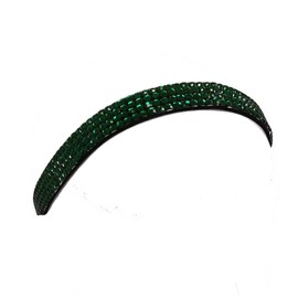 V G S Eternity Fashions Green Square Rhinestones Stretch Headband for Women Casual (Hair 328a 34)