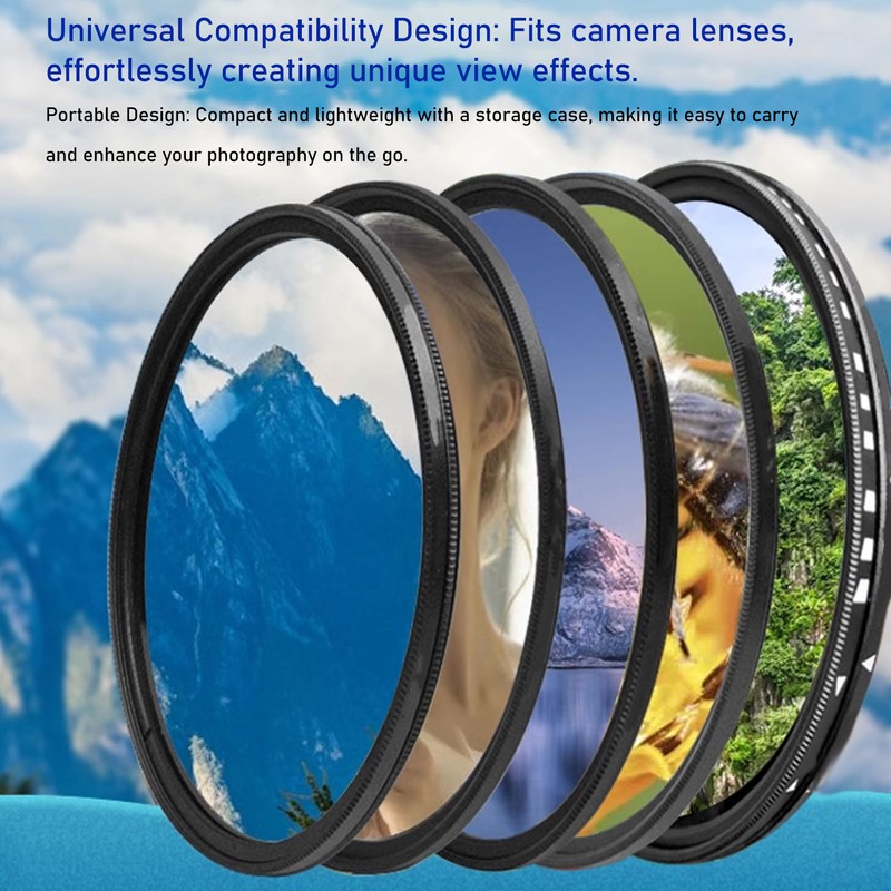 Gold Streak Filter Light Flare Effect Filter Optical Glass Camera
