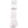 Lansonee 2 Pairs Invisible Soft Clear Non-Slip Adjustable Transparent Replacement