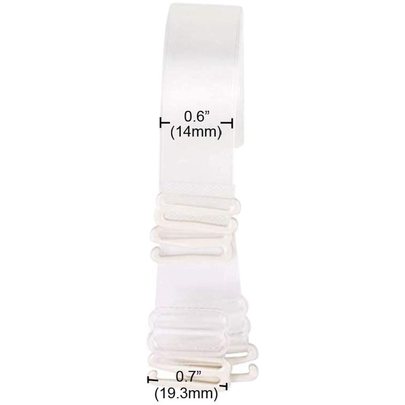 Lansonee 2 Pairs Invisible Soft Clear Non-Slip Adjustable Transparent Replacement