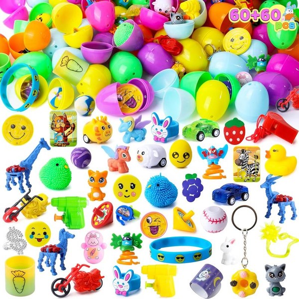 Easter Party Favours Gift 60 Pcs Easter Eggs with Assorted